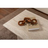 Kalune Design Bež klubska mizica v polsijajnem dekorju 60x119 cm Sabin – | Shoptok.si