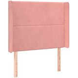  LED uzglavlje ružičasto 93x16x118/128 cm baršunasto | shoptok.hr