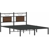  Okvir kreveta bez madraca smeđi hrast 140x200 cm izrađeno drvo | shoptok.hr