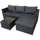 Bonami Selection Crno-sivi vrtni set od umjetnog ratana za 4 osobe Oakland - | shoptok.hr