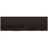  Kupaonska radna ploča tamnosmeđa 200x60x(2-6) cm tretirano drvo | shoptok.hr