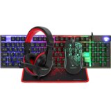  Slušalice + tipkovnica + miš + podloga Gigatech COMMANDER gaming | Eponuda.ba