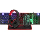 Slušalice + tipkovnica + miš + podloga Gigatech COMMANDER gaming
