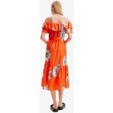 Desigual Ljetna haljina 'Daisy' žuta / narančasta / crna / bijela | shoptok.hr