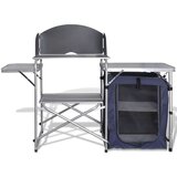 vidaXL Zložljiva kamp kuhinja z vetrobranom iz aluminija | Shoptok.si