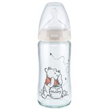 Nuk Staklena flašica sa indikatorom temperature Winnie The Pooh, 240ml Cene