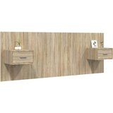  Posteljno vzglavje z omaricami sonoma hrast konstruiran les, (20794330) | Shoptok.si