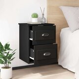 vidaXL Zidni noćni ormarići 2 kom Crna 41 5x36x53 cm | shoptok.hr