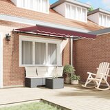  Skrovita tenda Tamno crvena 350 x 200 x 165 cm tkanina | shoptok.hr