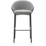 Kave Home Crna/siva barska stolica (visine sjedala 77 cm) Eamy – | shoptok.hr