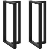 vidaXL noge barske mize t-oblike 2 kosa črna 60x35x(110-111) cm jeklo | Shoptok.si