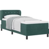 Box Spring Krevet s Madracem Tamno Zelena 80x200 cm Baršun | shoptok.hr