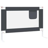 vidaXL sigurnosna ogradica za dječji krevet tamnosiva 90x25 cm tkanina | shoptok.hr