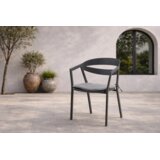 Venture Home Slit vrtna stolica s rukohvatima, crna | shoptok.hr