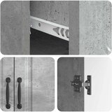  Kreveta Betonska siva 66 x 34,5 x 87 cm Konstruirano drvo Slike
