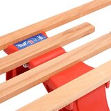 vidaXL Sklopive sanjke s naslonom 119 cm drvene | shoptok.hr