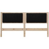 vidaXL tapecirano vzglavje rjava 160 cm masivna borovina in tkanina | Shoptok.si