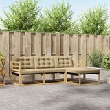  Set vanjskih sofa 4 kom. Bijela i bež | Eponuda.ba