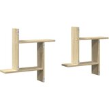  Zidne police 2 kom boja artisian hrast 50x12x50 cm drvene | Eponuda.com