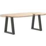 vidaXL Noge blagovaonskog stola V-oblika 2 kom antracit 38x(42-43,3)cm | shoptok.hr