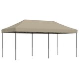 vidaXL Zložljivi pop-up šotor za zabave taupe 580x292x315 m, (21204563) | Shoptok.si
