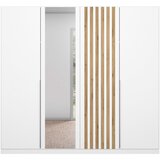 Modern Living Omara S Klasičnimi Vrati Lamella, Bela, Barva Hrasta | Shoptok.si