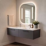 Skye_Decor Set kupatilskog ormarića sa umivaonikom i ogledalom, 2 dela, Antracit Cene