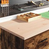 vidaXL Garažni ormar za odlaganje 60x51x85 cm masivne borovine | shoptok.hr