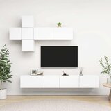  Komplet TV omaric 7-delni bela iverna plošča, (20914042) | Shoptok.si