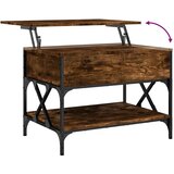  Stolić za kavu boja hrasta 70 x 50 x 50 cm od drva i metala | shoptok.hr