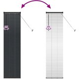 vidaXL Zavjesa za prozor sa zavjesama Ostalo Crna 80 x 130 cm Aluminij | shoptok.hr
