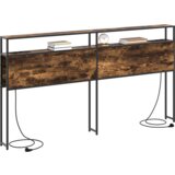 vidaXL Skladiščni naslon Dimljen hrast 200 cm Konstruiran les | Shoptok.si