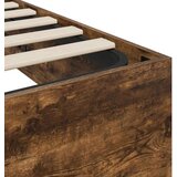  Otoman krevet Dimljeni hrast 193 x 120 x 25 cm Iverica - Dimljeni hrast 160 x 200 cm | shoptok.hr