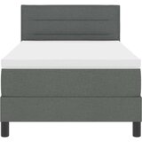 vidaXL Krevet s box springom s madracem tamno sivi 90x190 cm tkanina | shoptok.hr