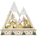 Emos Lesena božična pokrajina LED, 23,5 cm, 2x AA, notranja, topla bela | Shoptok.si