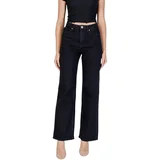 Vero_Moda Jeans straight VMTESSA HR WIDE JEANS RA118 GA NOOS 10290541 Črna