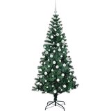 vidaXL Umjetna preddekorirana božićna jelka med 300 LED Zelena 180 cm | Shoptok.si
