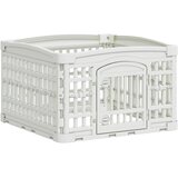  Igraonica za pse s 4 panela Bijela 63 x 63 x 40 cm Plastika | shoptok.hr