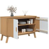  Komoda OLDEN bijelo-smeđa 114x43x73,5 cm od masivne borovine | Eponuda.com