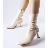 Gemre Beige low-heeled ankle boots Luisella Cijene