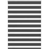 vidaXL idaXL Zebra senčilo črna 95x150 cm tkanina širina 90,9 cm poliester Cene