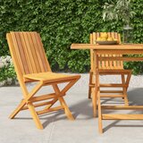 vidaXL zložljivi vrtni stoli 2 kosa 47x47x89 cm trdna tikovina | Shoptok.si