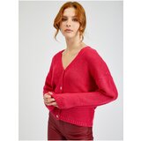 Orsay Dark pink Ladies Loose Cardigan - Women | shoptok.hr