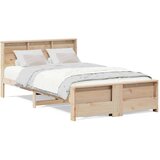  Krevetna konstrukcija Smeđa 135 x 190 cm Masivna borovina | shoptok.hr