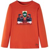 vidaXL Otroška majica z dolgimi rokavi oranžna 116 | Shoptok.si