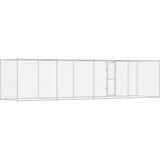  Kavez za pse Srebrno 800 x 200 x 256 cm Cinkani čelik | shoptok.hr