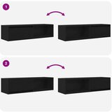 vidaXL TV ormarić crni hrast 100x31x25,5 cm konstruirano drvo | shoptok.hr