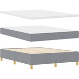  Krevet s opruga kutije Svijetlo siva 200 x 140 cm tkanina | shoptok.hr