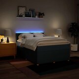  Krevet s oprugama i madracem plavi 160x200 cm od tkanine | shoptok.hr