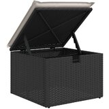  Vrtna garnitura - 9-dijelni set vrtnih sofa s jastucima Crni Poliratan | shoptok.hr